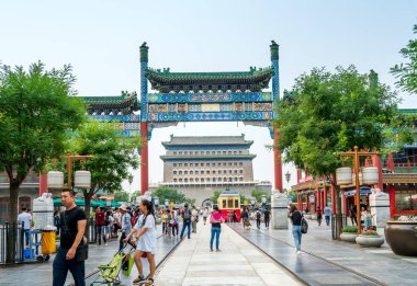 Beijing qianmen sokak