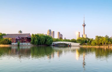 Tianjin göl manzarası