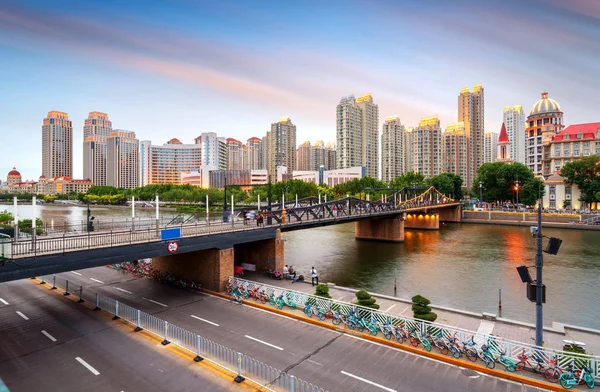 Tianjin Cityscape, Kina — Stockfoto