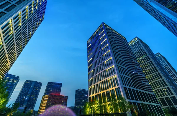 Jinan Central Business District High-rise Building — Stock Photo, Image