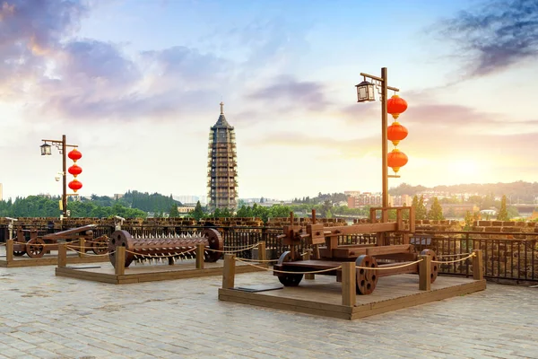 Dabao 'en Tempel Glas Pagoda — Stockfoto