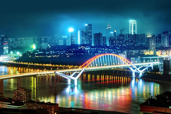 Kina Chongqing City Lights — Stockfoto