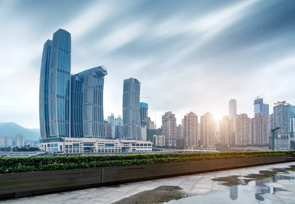 Chongqing stadsgezicht en wolkenkrabbers — Stockfoto