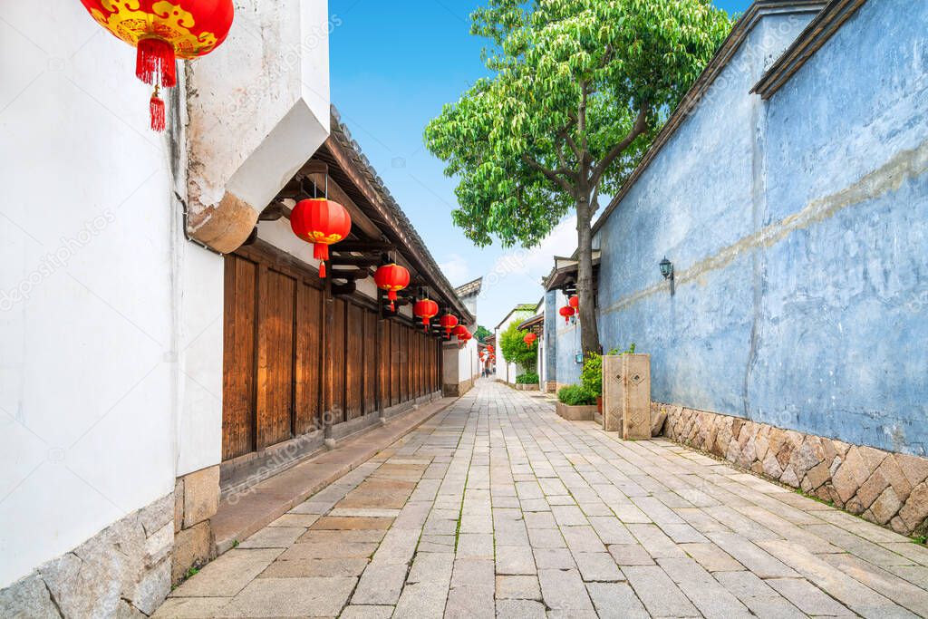 Hutongs and typical Chinese historic buildings, Fuzhou, Fujian