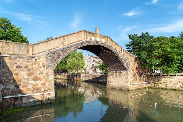 Pequim Hangzhou Grand Canal Arco Ponte Centenas Anos Atrás Wuxi — Fotografia de Stock