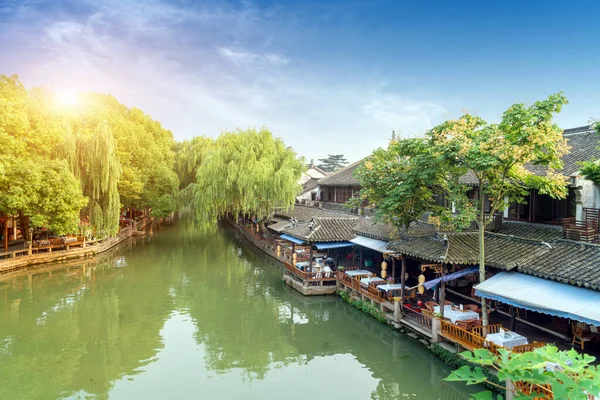 Zhouzhuang China Ist Eine Berühmte Wasserstadt Der Gegend Von Suzhou — Stockfoto