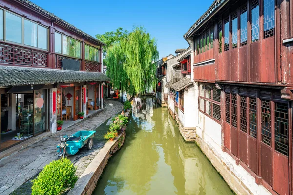 Zhouzhuang Κίνα Είναι Μια Πόλη Διάσημη Νερό Στην Περιοχή Suzhou — Φωτογραφία Αρχείου