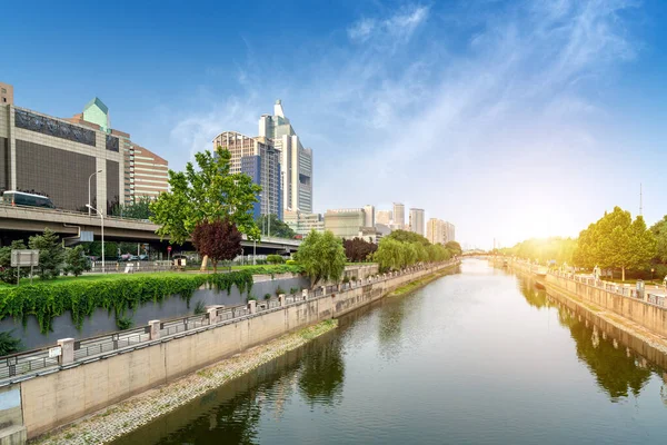Toronyházak Város Pénzügyi Negyedében Peking Kína — Stock Fotó