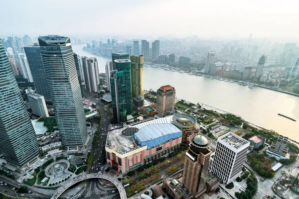 Rascacielos Modernos Metrópolis Shanghai China —  Fotos de Stock