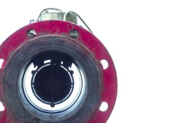 sıcak su, ön ve arka flanş için sayaç bulanık