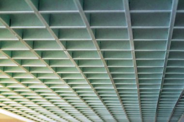 masmavi mavi ofis tavan kareler plastik duman de ile tonda