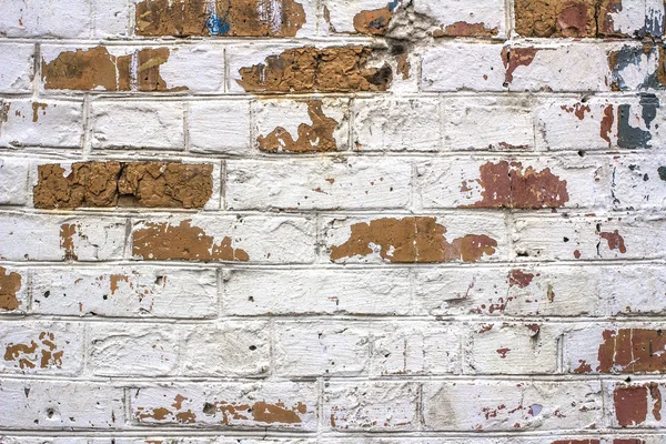 Repedt beton évjárat tégla fal háttér — Stock Fotó
