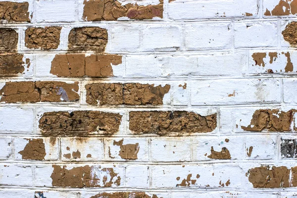 Repedt beton évjárat tégla fal háttér — Stock Fotó