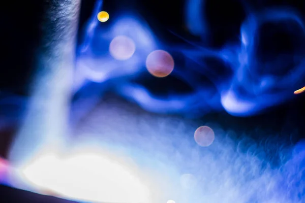 Abstract close-up image of blurred sparks and smoke from arc wel — Stock Photo, Image