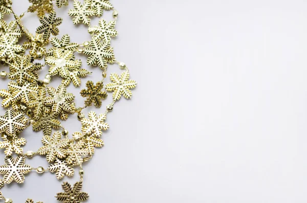 Sarı kar taneleri Noel arka plan