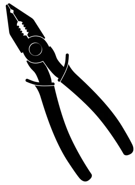 Pliers icon vector on the white background. — Stock Vector