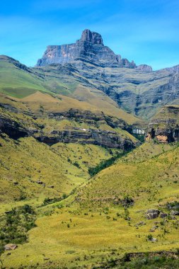 Amphitheater at Royal Natal National Park in the Drakensberg Mountains, South Africa clipart