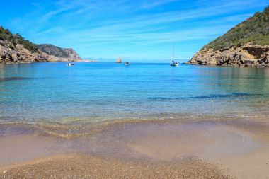 Benirras beach, Ibiza Adası, İspanya