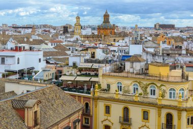 Panoramik Sevilla Katedrali, Endülüs, İspanya