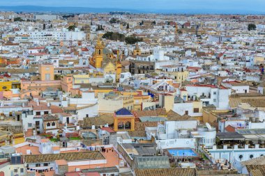 Panoramik Sevilla Katedrali, Endülüs, İspanya