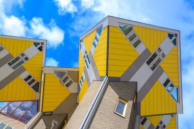 Sarı küp evler Rotterdam, Hollanda