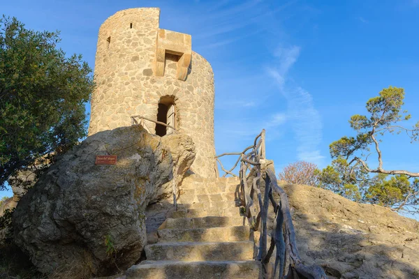 Verger Tower, nordvästra kusten av Mallorca, Spanien — Stockfoto