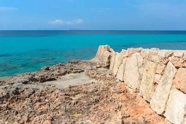 Cap de Ses Salines. Майорка, Испания — стоковое фото