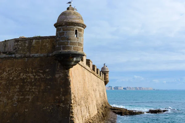 Burg von san sebastian in cadiz, spanien — Stockfoto