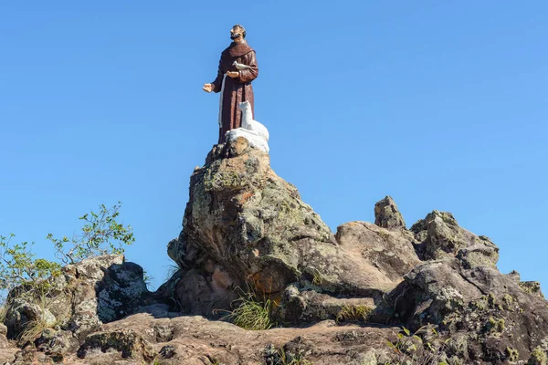 Θρησκευτική Άγαλμα Στο Valle Luna Κοιλάδα Του Φεγγαριού Στο San — Φωτογραφία Αρχείου