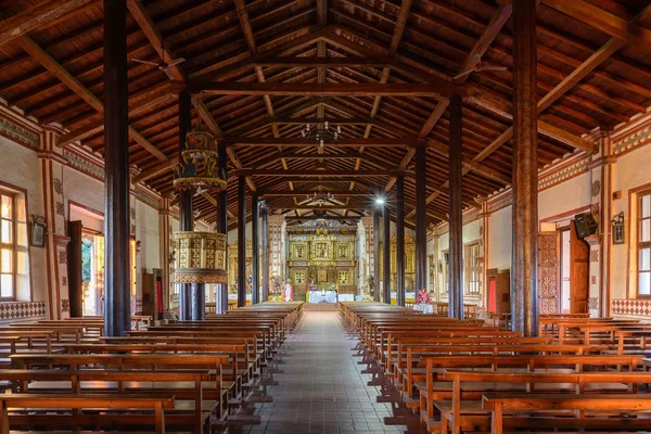 Wnętrze Kościoła Jezuitów Misji San José Chiquitos Boliwia — Zdjęcie stockowe