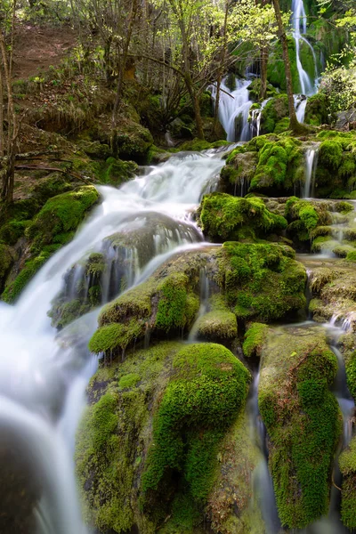 Air Terjun Toberia Pegunungan Entzia Negara Basque Spanyol — Stok Foto