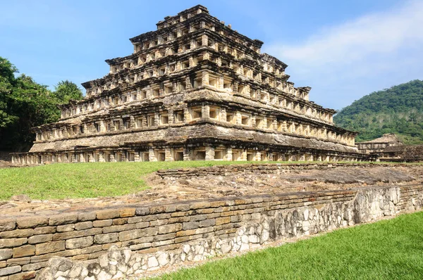 Пирамида Эль Тахинахе Веракрус Мексика — стоковое фото