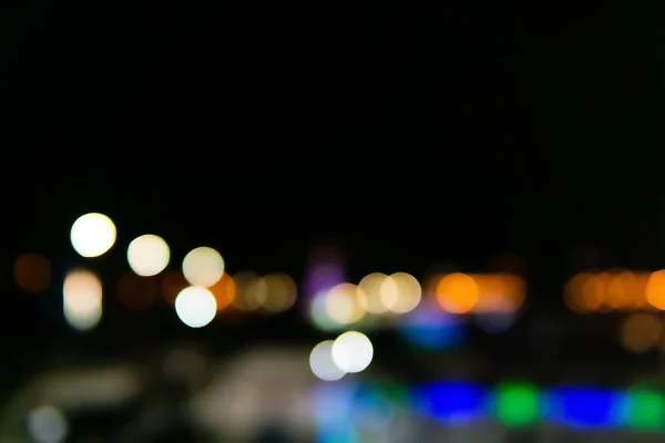 Abstracto fondo borroso - luces de noche de la ciudad — Foto de Stock