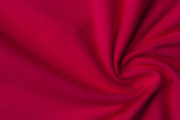 Magnifique tricot rouge vif pour la couture — Photo