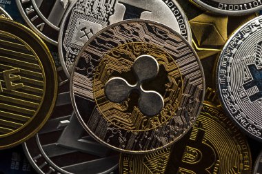 Bitcoin 'in altın sikkesine yakın plan