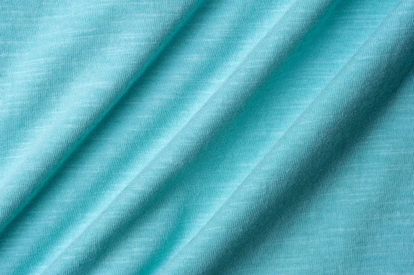 Fragment pięknej miętowej tkaniny bawełnianej — Zdjęcie stockowe
