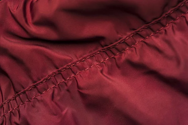 Fragmen dari jaket burgundy windbreaker — Stok Foto