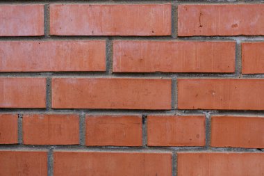 Kırmızı tuğla duvar. Blok arkaplan, dizayn deseni