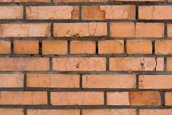 赤レンガの壁。ブロックの背景、デザインパターン — ストック写真