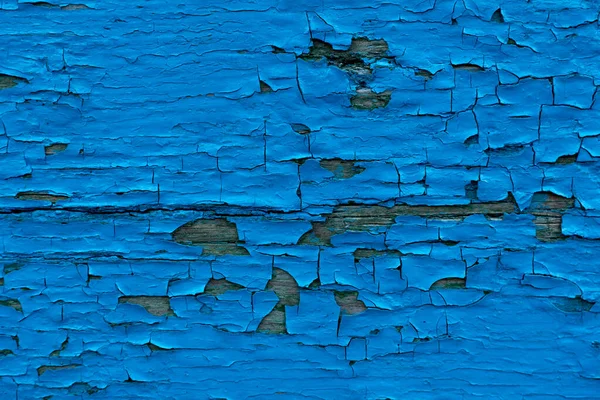 Modello orizzontale di grunge parete blu in legno con graffi — Foto Stock