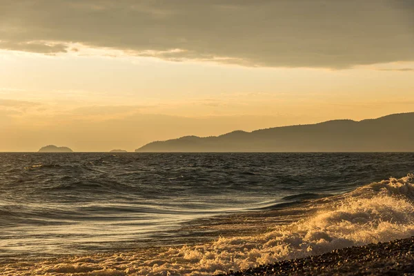 Pôr do sol no Lago Superior — Fotografia de Stock