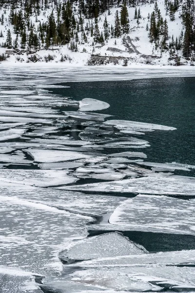 Lagoa Whitemans perto de Canmore — Fotografia de Stock