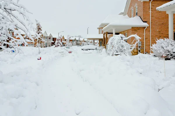 Winter in de stad — Stockfoto