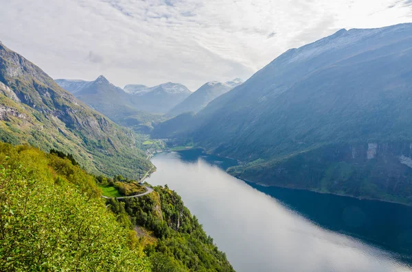 Fjordu v Norsku na šířku — Stock fotografie