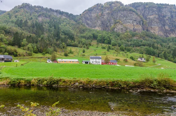 Norwegisches grünes Hochland — Stockfoto