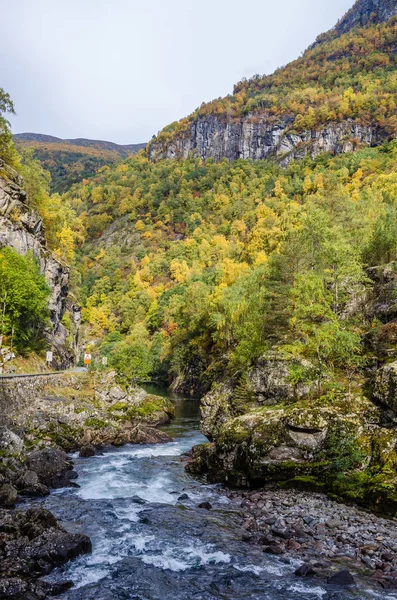 Гірської річки. Норвегія . — стокове фото