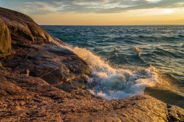 Günbatımı Superior Gölü