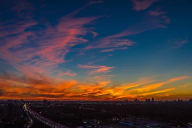 günbatımı Toronto yukarıda