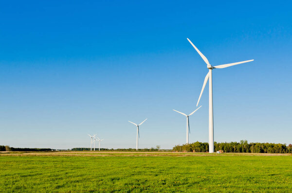 Wind turbine in countryside