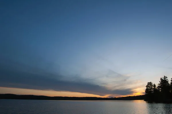 Sunset White Trout Lake Algonquin Park — Stok Foto